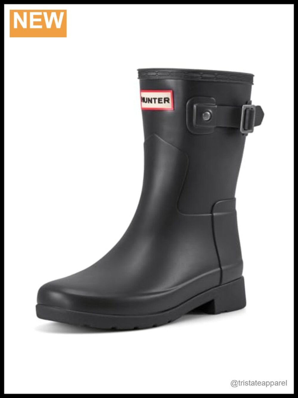 Waterproof Rain Boots Ankle Height Cushioned Comfort Pull-On